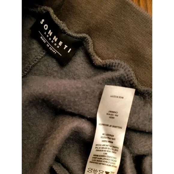 Sonneti London Mens Small Gray Fleece Shorts 9" Inseam -Logo Drawstring, Pockets - Picture 6 of 16